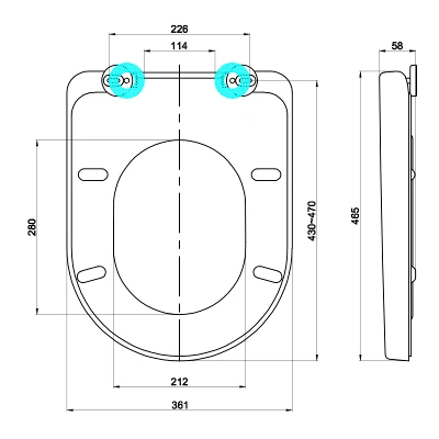 elongated d shaped toilet seat size elongated d shaped toilet seat size
