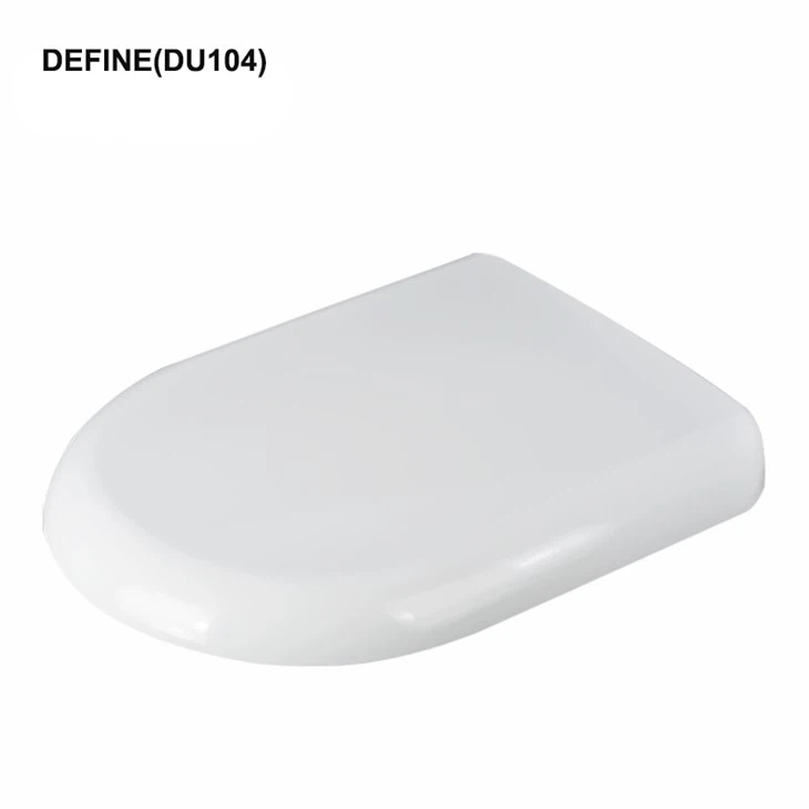 D-muotoinen pehmeä sulje pikalukittu WC-istuin