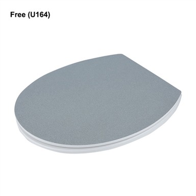 White Glitter Soft Close wc-istuin